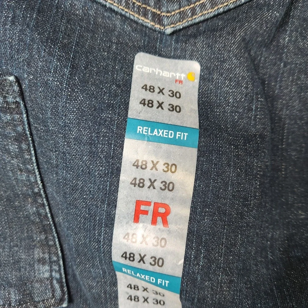 Carhartt FR Relaxed Fit Denim‎ Jeans 48x30 Flame Resistant Workwear NWT